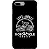 Save Horse Ride Motorcycle Chopper Biker Custodia per iPhone 7 Plus/8 Plus Salvare un cavallo Ride a Motorcycle Club Divertente Biker