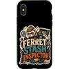 Jimbeels Custodia per iPhone X/XS Ferret Stash Inspector furetto nascondigli
