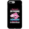 Girls Go Fishing Outdoors Funny Fisherwo Custodia per iPhone 7 Plus/8 Plus Fisherwoman Real Girls Go Fishing Smart Girls Go Fishing