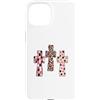 Trendy Grace Designs Custodia per iPhone 15 Carino Christian Coquette Croce Rosa Leopard Faith Design