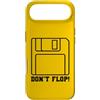RETRO TECH MERCH Custodia per iPhone Air Don't Flop Retro 3.5 Inch Floppy Disk Divertente Vintage Tech Pun