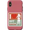 Modernes Damen t-shirt Herren Geburtstag Custodia per iPhone X/XS I Love Hot Moms Boho T-Shirt Uomo Donna Frase Divertente