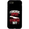 True Crime Merch for Investigative Crime Custodia per iPhone SE (2020) / 7/8 Esperto forense dalla nascita 1977 Compleanno a tema crimine vero