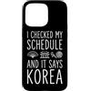 Korean Seoul Culture Hangul Travel Souve Custodia per iPhone 15 Pro Max Ho controllato il mio programma e dice Corea