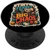 Jimbeels Tiny Ferret Big Chaos umorismo furetto PopSockets PopGrip Adesivo