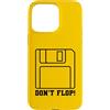 RETRO TECH MERCH Custodia per iPhone 15 Pro Max Don't Flop Retro 3.5 Inch Floppy Disk Divertente Vintage Tech Pun
