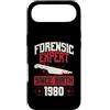 True Crime Merch for Investigative Crime Custodia per iPhone Air Esperto forense dalla nascita 1980 Compleanno a tema crimine vero