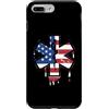 Paint Dripping Patriotic 4th of July US Custodia per iPhone 7 Plus/8 Plus Paramedico EMT Primo soccorritore SME Bandiera Americana USA Drip
