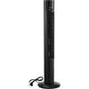 VEVOR Ventilatore a Torre Oscillante, Ventilatore da Pavimento a Colonna 50 Gradi 3 Velocità 3 Modalità Timer max 7,5 Ore Telecomando, Flusso d'Aria 4,2 m/s per Soggiorno Camera da Letto Ufficio, Nero