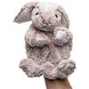 Uni-Toys - Manichino a forma di coniglio (marrone-mélange) - 24 cm (altezza) - bambola di peluche, coniglio - peluche