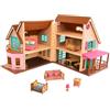 Li'L Woodzeez - Honeysuckle Hillside Cottage - Set di giocattoli da 20 pezzi con casetta per giochi, mobili e accessori - Case in miniatura e set da gioco per bambini dai 3 anni in su