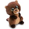 NICI GLUBSCHIS Bobston, morbido castoro di peluche, da coccolare e con cui giocare, per bambini e adulti, fantastica idea regalo, 25 cm, marrone - 63057