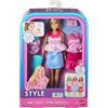 Barbie Bambola FACILE DA VESTIRE con abiti a clip facili da indossare, bambole alla moda con capelli biondi da pettinare, JMH18