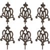 Dehner, decorazione nostalgica, 6 pezzi, ciascuno circa 140 x 17,5 x 3,2 cm, in ghisa, colore ruggine nobile