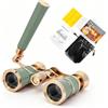 BOSSDUN Binocolo da teatro 3x25, mini binocoli compatto con impugnatura regolabile, binocolo portatile per donne, adulti e bambini, ideale per concerti, teatro e opera (g)