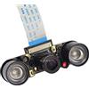 CHICHIYANG Telecamera RPi IR-CUT con scheda LED a infrarossi e sostituzione FFC a 15 pin per manutenzione della fotocamera Raspberry Pi