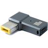 System-S Adattatore USB 3.1 tipo C maschio a rettangolo 10,0 x 6,0 mm femmina in grigio
