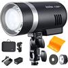 Godox AD300Pro TTL Monolight Flash extérieur - 300 W 2,4 G TTL Flash stroboscopique monobloc 1/8000 HSS 320 Full Power Pop 5600 ± 100 K Couleur stable 12 W