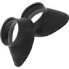 ibasenice Oculare in Gomma per Microscopio, Protezione Oculare Nero 2 Pezzi | Accessori per Dispositivi Ottici, Copertura Leggera da Viaggio e Outdoor, Compatibile Osservazione