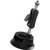 Whoasyst Supporto a ventosa per fotocamera con braccio a testa sferica a 360 gradi montaggio per auto per parabrezza cruscotto ventosa supporto per telefono auto