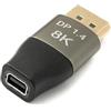 System-S Adattatore DisplayPort Standard DP maschio a Mini DP femmina 8K 60Hz 4K 120Hz 48Gbps