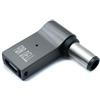 System-S Adattatore USB 3.1 tipo C maschio a Dell DC 20 V 3,5 x 1,35 mm femmina in grigio