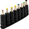 System-S Set di 8 adattatori DC 20 V, 5,5 x 2,1 mm, per altri cavi DC femmina, colore nero