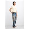Desigual, PANTALONI DI JEANS STAMPATI, Uomo, Cotone, Blu, 28