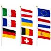 Karabu Set 10 bandiere Europee 90 x 150 cm per hotel campeggi villaggi turistici