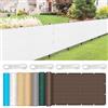 LIUNADM Schermi Divisori e Protettivi per Balconi 110 x 650 cm Traspirante Permeabile Anti-Uv Copri Ringhiera Balcone con Occhielli e Fascetta per Balcone Giardino, Bianco