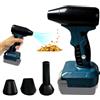 BORDEAG Mini Soffiatore Compatibile con Makita18V, Ventola per Batteria Makita, Soffiatore Portatile, Soffiante per Polvere Senza Fili Compatibile Makita Pulizia Officina Batteria Caricabatteria Non Inclusi