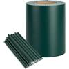 Naizy - Frangivista in PVC per recinzione da giardino, con 40 clip di fissaggio, opaco, per recinzione da giardino, balcone, terrazza - 70 m x 19 cm, verde
