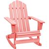 vidaXL Sedia a Dondolo Giardino Adirondack in Legno di Abete Rosa