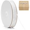 G2PLUS 100m Spago Bianca: Corda in Cotone 2mm, Spago Naturale su Bobina in Cartone, Filo per macramè, Cucina, Arrosti, Fai da Te, Confezioni Regalo e Decorazioni Creative