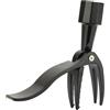 Hyuduo Diserbatore Manuale in Acciaio Inox, Design Ergonomico, Efficiente Strumento per Rimuovere Le Erbacce per Gli Appassionati di Giardino, Facile Connessione con Impugnatura