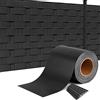 HENGMEI 35mx19cm Rullo Visibilità PVC Paravista Strisce Rotolo recinzione Protezione frangivento frangivista frangivista telo recinzione protezione, Antracite