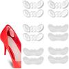 YLLZJ 6 Paia Gel Cuscinetti per Scarpe, Solette Scarpe Ridurre Numero, Autoadesiva Proteggi Tallone per Scarpe, Salva Tallone per Scarpe, Trasparente Salva Tallone Impediscono ai Talloni di Sfregare