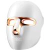 ONLUKY Maschera per terapia con luce rossa per il viso - Maschera per terapia con luce a LED wireless con 7 colori, ricaricabile tramite USB-C, infrarossi e vicino a infrarossi per la cura della