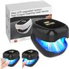 BNOYONERAS Dispositivo Anti Micosi Unghie Piedi, Dispositivo Laser per Micosi Unghie Dei, Laser Trattamento fungo chiodo, Micosi Unghie dei Piedi Pulizia e Riparazione Unghie Effettive Micosi (Nero, 0ne size)