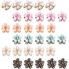 JNYUTEEN 30 Pezzi Mollette Capelli a Fiore, Piccole Pinze Capelli a Fiore Clip a Granchio, Mollette Decorative per Matrimonio Fermagli Capelli Piccoli Accessori Capelli Clip per Donne