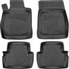 Element tappetini in gomma 3D premium su misura adatti per FORD Fiesta, Mk7 (VII), 2017->, Hatchback 5 porte, 4 pezzi.