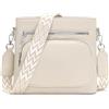 Snmoec borsa tracolla donna borsetta donna Medio Viaggio o uso quotidiano shoulder bag Beige