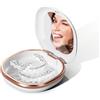 Zasjon Porta Apparecchio Denti, Porta Dentiera con Specchio, Scatola per Protesi, Custodia Apparecchio Denti Portatile Protesi Dentale, Caso per Dentiera con Strati Di Silicone, per Aligner Protesi Dentale