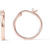 PAVOI Cerchi Leggeri in Argento Sterling 925 Placcato Oro Rosa 14 carati | Orecchini a Cerchio in Oro Rosa da Donna