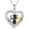 Vadmans - Collana con ciondolo a forma di animale, ajolote, tartaruga, koala, argento Sterling, regalo per donna, normale, argento sterling, non è una pietra preziosa