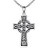 Vadmans Croce Celtica Collana in Argento Sterling Ciondolo Nodo Stregato Gioielli Cristiani Regalo per le Donne