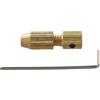 UTTASU Morsetto per albero motore in ottone efficiente, per alberi da 2 0 mm, include mandrino per trapano e chiave, set di 2 (0,7-1,2 mm)