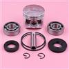 SAANICH 45mm Pistone Anello Spille Anello di Sicurezza Kit for Il Cinese 5200 52cc Cuscinetto A Manovella Paraolio Set Motosega di Ricambio Sostituire Parte Catena Seghe