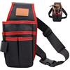 OMJMYY Marsupio Porta Attrezzi, Borsa da Cintura per Attrezzi in Tela Oxford Cintura Porta Attrezzi con Cinture Regolabile Multi Tasche per Elettricista Falegnami Giardinieri Tecnico Manutenzione
