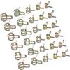 Homoyoyo Fascette Stringitubo a Molla in Filo Zincato 100 Pezzi Morsetti per Tubi Acqua e Carburante Set Multi-Dimensioni 5-9Mm per Riparazioni Auto Idraulica e Uso Industriale
